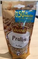 Amount of sugar in Pralin, praliné