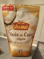Sokerin määrä sisällä Noix de coco râpée