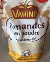 Cantidad de azúcar en Amandes en poudre