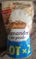 入っている砂糖の量 Amandes en poudre
