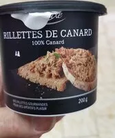 Cantidad de azúcar en Rillettes de canard 100%