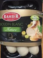 Jumlah gula yang masuk Boudin blanc nature au lait frais