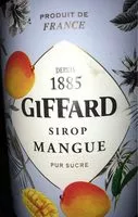 İçindeki şeker miktarı Giffard Mango (mangue) Sirup Maxi