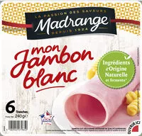 Sokerin määrä sisällä Jambon Blanc découenné dégraissé