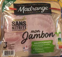 Sokerin määrä sisällä Mon jambon