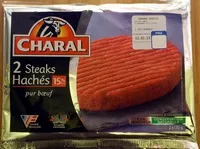 चीनी की मात्रा 2 steak hachés pur bœuf