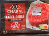 चीनी की मात्रा Charal Label rouge steaks hachés