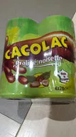 Quantité de sucre dans Lait aromatisé cacao CACOLAC praliné/noisette, 4 boites de