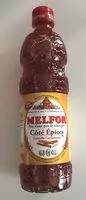 Zuckermenge drin Melfor Vinaigre Côté Epices cannelle cardamome le flacon de 50