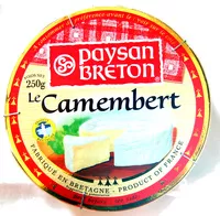 Quantité de sucre dans Le camembert