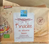 Cantidad de azúcar en Knäcke au sésame
