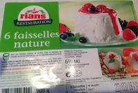 Sucre et nutriments contenus dans Rians restauration