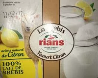 Quantité de sucre dans La Brebis yaourt citron
