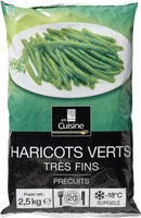 Amount of sugar in Haricots verts très fins