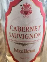 Quantité de sucre dans Moelleux Cabernet Sauvignon 75CL