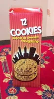 Sucre et nutriments contenus dans Biscuits cookies