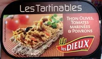 Sokerin määrä sisällä Les Tartinables (Thon Olives, Tomates Marinées et Poivrons)