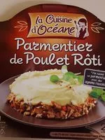 Parmentier de poulet roti