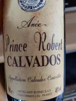 Sucre et nutriments contenus dans Prince robert calvados