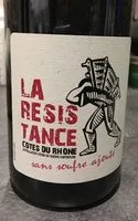 Cantidad de azúcar en Vin "La résistance"