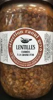 Quantité de sucre dans Lentilles cuisiner à la Graisse d’oie