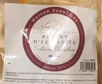Quantité de sucre dans Chips artisanales piments d’espelette