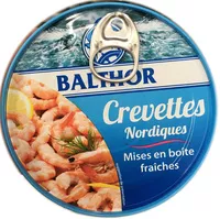 चीनी की मात्रा Crevettes Nordiques
