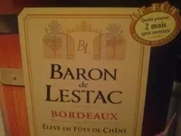 चीनी की मात्रा Bordeaux élevé en fûts de chêne
