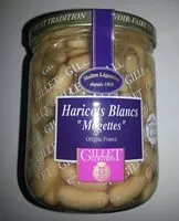 Suhkru kogus sees Haricots blancs "Mogettes"