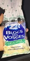 Sucre et nutriments contenus dans Blocs des vosges