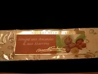 Zuckermenge drin Nougat aux amandes et aux marrons