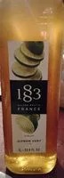 Zuckermenge drin Sirop citron vert