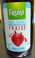 Quantité de sucre dans Boisson concentrée à diluer avec édulcorants fraise