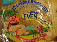 Количество сахара в EVEN - 12+2 Crêpes Bretonnes