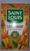 Sucre et nutriments contenus dans Saint louis