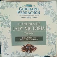 含糖量 Flâneries de Lady Victoria Thé noir Earl Grey avec pétales de bleuet