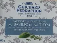 Sokerin määrä sisällä Sardines à l'ancienne au basilic et au thym à l'huile d'olive vierge extra
