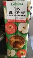 चीनी की मात्रा Jus de Pomme à base de concentré