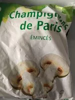 Jumlah gula yang masuk Champignons de Paris émincés