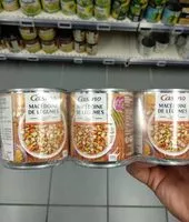 Canned drained diced mixed vegetables