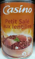 Suhkru kogus sees Petit Salé aux lentilles