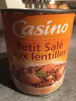 Suhkru kogus sees Petit salé aux lentilles
