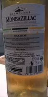 Amount of sugar in Monbazillac