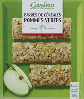 Suhkru kogus sees Barres céréales pommes vertes