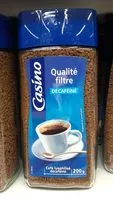 Количество сахара в Qualité filtre décaféiné