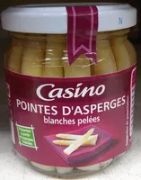 Jumlah gula yang masuk Pointes d'asperges blanches pelées bocal