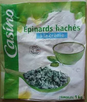 Suhkru kogus sees Epinards hachés à la crème