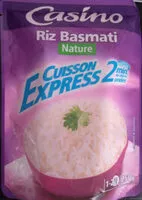 Quantité de sucre dans Riz Basmati Nature