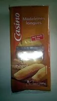 Cantidad de azúcar en Madeleines Longues