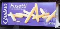 चीनी की मात्रा Fusetti au Chocolat Blanc